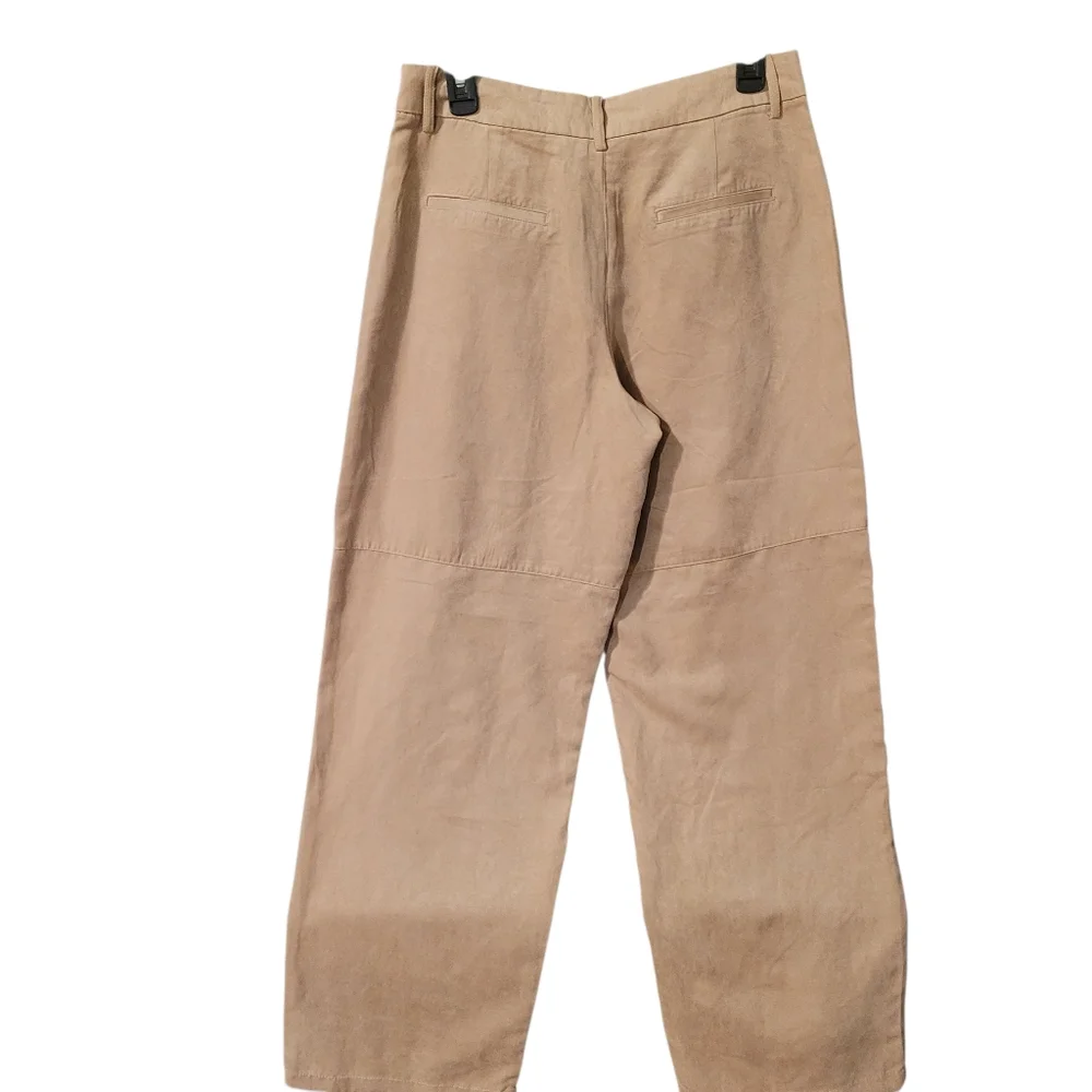 NWT Zara wide leg faux suede pants - M.         N57 - Picture 4 of 5
